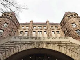  ?? RICHARD DREW / AP ?? New York’s American Museum of Natural History has closed two halls featuring Native American objects, acknowledg­ing that the exhibits are “severely outdated” and contain culturally sensitive items. Museums at Harvard and in Cleveland and Chicago have taken similar steps recently.