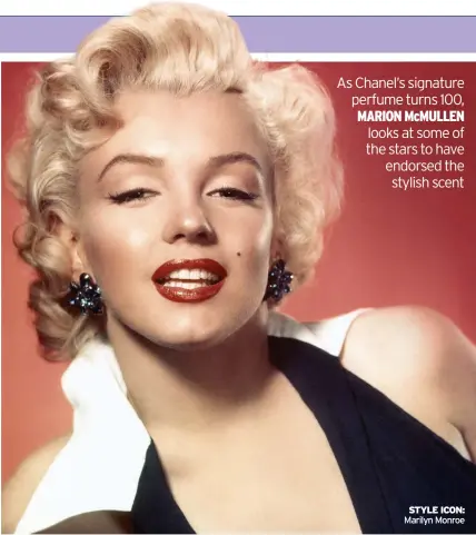  ??  ?? STYLE ICON: Marilyn Monroe