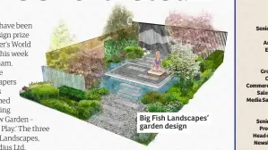  ?? ?? Big Fish Landscapes’ garden design