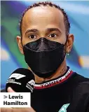  ?? ?? > Lewis Hamilton