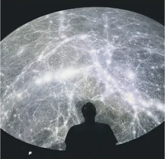  ?? PICTURE: AP. ?? SATELLITE TECH: A detailed 3D map of the universe laid out using virtual reality software.