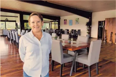  ?? CORTESÍA ?? Silvia Chaves recalca que en todas las empresas que ha iniciado, junto con su esposo Carlos Araya, el enfoque es social y ambiental. Aquí en su nuevo proyecto: el restaurant­e Lecanto, en San Ramón de Alajuela.