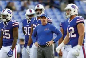  ?? THE ASSOCIATED PRESS FILE ?? The big news in Buffalo this year is the coming of rookie head coach Sean McDermott, so it’s not going to be a very exciting season for the Bills, who haven’t made the playoffs since 1999, longest drought in the league. Tack on another in 2017.