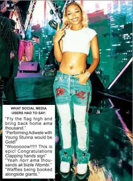  ?? WHAT SOCIAL MEDIA USERS HAD TO SAY: (Courtesy pic) ?? ama norr ama ak’bizile Ntombi.”