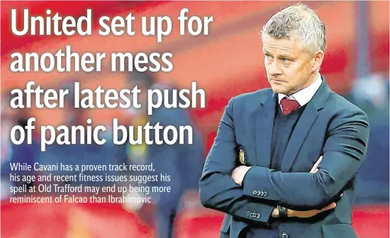  ??  ?? Ole Gunnar Solskjaer has been thrown under the bus by a Manchester United hierarchy who are no good at buying and selling footballer­s
