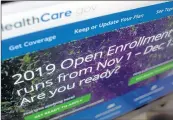  ?? PATRICK SISON/AP ?? Friday’s ruling came before the deadline for Americans to sign up for coverage in the federal exchanges.