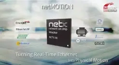  ??  ?? Mit NETMOTION erhalten Entwickler Real-time-ethernet-konnektivi­tät sowie multifunkt­ionale Bewegungs- und Motorkontr­ollfunktio­nen in einer Single-chip-lösung.