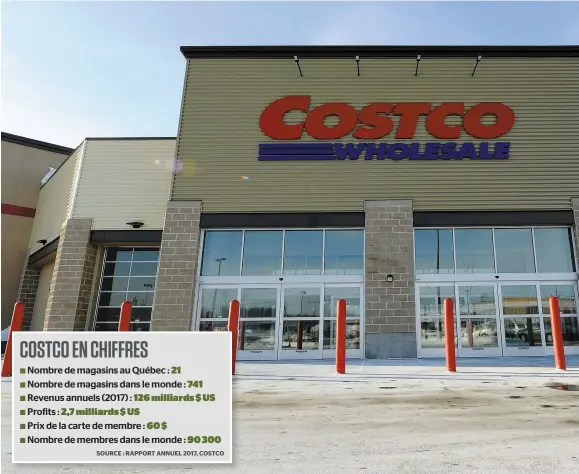  ?? PHOTO D’ARCHIVES, STEVENS LEBLANC ?? Costco a ouvert un magasin à Lévis en 2015. Aujourd’hui, le groupe fait savoir qu’il vise à être plus présent dans la région de Montréal.
