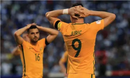  ??  ?? Australia will have the chance to prove they deserve to be at next year’s World Cup on Wednesday. Photograph: Jorge Cabrera/ Reuters