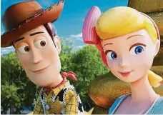  ?? FOTO FALCON ?? Akce i romance. City mezi Woodym a Pastýřkou ve čtvrtém díle Toy Story neoslabilo ani odloučení.