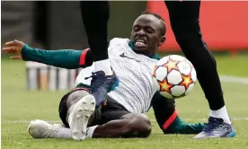  ?? Photograph: Jason Cairnduff/Action Images/Reuters ?? Sadio Mané said: ‘Come back to me on Saturday and I will give you the best answer you want to hear, for sure.’