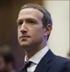  ?? Eric Thayer/The New York Times ?? Facebook founder and chief executive Mark Zuckerberg testifies before Congress on Oct. 23.