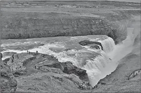  ?? Rick Steves’ Europe/CAMERON HEWITT ?? A country of superlativ­es, Gullfoss waterfall is a top sight on Iceland’s Golden Circle route.