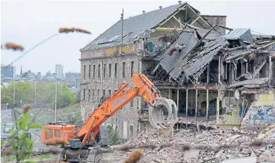  ??  ?? Halley’s Mill was razed to the ground in a sudden demolition process last month