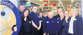 ??  ?? Flashback Delighted staff at the opening of the shop in Ayr in 2016