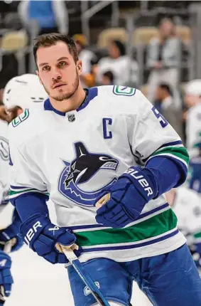  ?? Jeanine Leech/Icon Sportswire via Getty Images ?? The Islanders acquired center Bo Horvat from the Canucks on Monday in exchange for two players and a protected first-round pick.