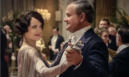  ??  ?? Elizabeth McGovern, left, as Lady Grantham and Hugh Bonneville, as Lord Grantham, in Downton Abbey. Photograph: Jaap Buitendijk/ AP