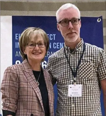  ??  ?? Mairead McGuinness MEP and First Vice-President of the European Parliament recently met representa­tives from Europe Direct Informatio­n Centres (EDICs) from Ireland who visited Brussels for the annual general meeting of EDICs across Europe. Mairead is...