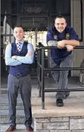  ?? Provided photo ?? Joshua White, left, managing partner of Jack's Oyster House in Albany, and the restaurant's new executive chef, Elliott Vogel.
