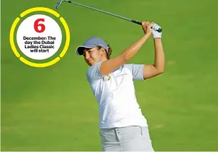  ?? — AFP file ?? Maha Haddioui is the first Arab golfer to ply her trade on the Ladies European Tour.