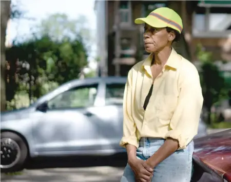  ??  ?? ABOVE: Elendra Shirley expressed anger with Black Lives Matter, which she believes wrongfully stoked confusion and anti-police sentiments Sunday.