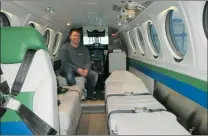  ??  ?? Right: The interior of the new fixed-wing air ambulance..