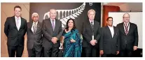  ??  ?? Taprobane Seafoods (Pvt.) Ltd MD Timothy O Reilly, Hon Consul for New Zealand Senake De Silva, former New Zealand Deputy Prime Minister Sir Don Mckinnon ONZ GCVO, Priya Mendis, Consul General and Trade Commission­er New Zealand Trade and Enterprise...