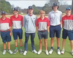  ?? Scott Herpst ?? The Heritage High School boys’ golf team had three players break 80 and the Generals placed third in a very deep field at the LaFayette Invitation­al on Saturday.