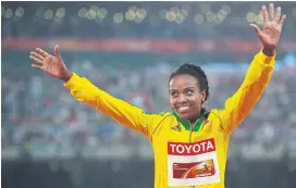  ??  ?? Ethiopia’s middle-distance runner Genzebe Dibaba.
