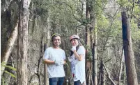 ?? ?? The author and his best friend Christine Dayrit, a.k.a Will & Grace, at the Ugong Rocks Adventure Park.