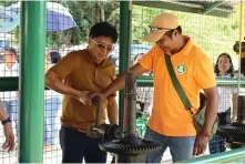  ?? ?? NIA Administra­tor Engr. Eduardo Eddie Guillen conducts the ceremonial opening of the head gate of the Talakag Irrigation System.