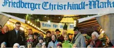  ?? Foto: Elisa Glöckner (Archivbild) ?? Jetzt steht es fest: In Friedberg fällt der Karitative Christkind­lmarkt in diesem Jahr aus.