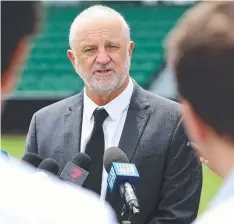  ?? Picture: GETTY ?? Socceroos boss Graham Arnold in Perth yesterday.