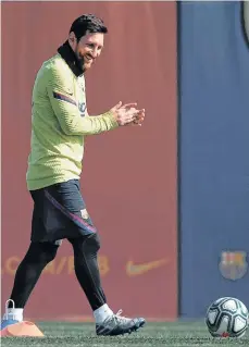  ?? /EFE. ?? Leo Messi y compañía intentarán dejar de lado las polémicas de esta semana y sumar tres puntos para seguir arriba.