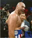  ?? Foto: dpa ?? Der Schwergewi­chts-Boxer Tyson Fury wird nun Wrestler.