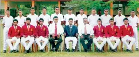  ??  ?? Tissa Central cricket squad