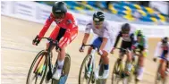  ?? Photo: Handout ?? Lee Sze-wing leads the pack at the velodrome yesterday.