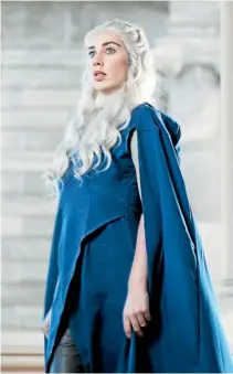  ??  ?? Sophia Stace as Queen Daenerys Targaryen.