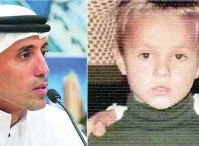  ??  ?? El jeque Mohammed Al Habtoor podría ser el pequeño Mauro Romano, que desapareci­ó cerca de Nápoles en 1977