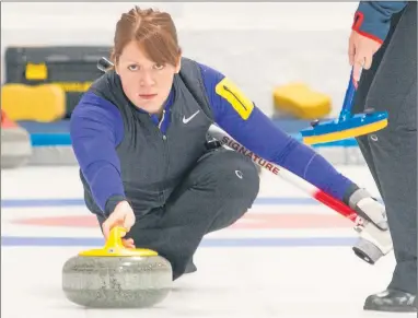  ??  ?? BACK WITH A VENGEANCE: Team Smith’s Claire Hamilton, formerly of Team Muirhead, will face her former teammate for the first time.