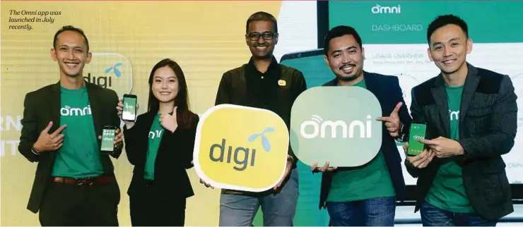  ??  ?? The Omni app was launched in July recently.