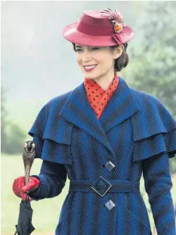  ??  ?? Practicall­y perfect Mary Poppins Returns
