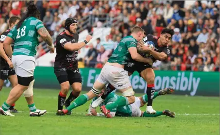  ?? (Photo Frank Müller) ?? Les Toulonnais ont été piégés hier par le dernier du championna­t d’Angleterre, malgré une entame réussie.