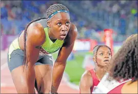  ?? REUTERS ?? Jamaica's Shericka Jackson reacts after winning the women's 200m,