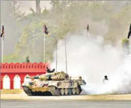  ?? SUSHIL KUMAR/HT PHOTO ?? The soldiers of the Indian Army during the dress rehearsal for the forthcomin­g Army Day on January 15, at Cariappa Ground in New Delhi on Sunday.