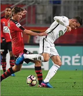  ??  ?? Julian Draxler a inscrit un doublé avec le PSG au Roazhon Park.