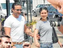  ??  ?? Saif Ali Khan and Kareena Kapoor Khan