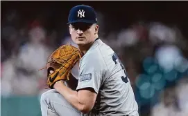  ?? Kevin M. Cox/Associated Press ?? The Yankees’ Clarke Schmidt will start Game 1 tomorrow at Cleveland.