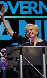  ??  ?? Maine Gov.-elect Janet Mills, a Democrat, celebrates her victory with supporters on election night.