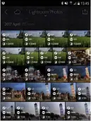  ??  ?? Alles im Blick: Per Fingertipp meldet Lightroom mobile ISO-Empfindlic­hkeit und Belichtung aller Aufnahmen.